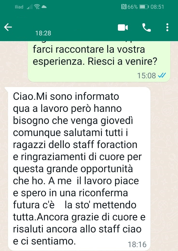 Testimonianza partecipante