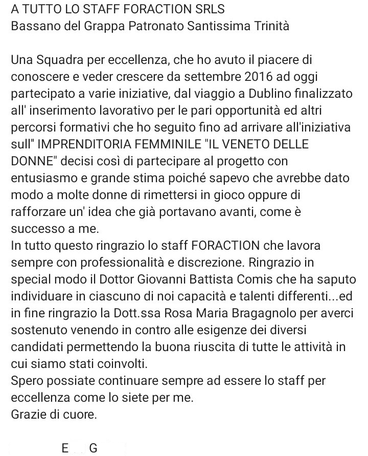 Testimonianza partecipante