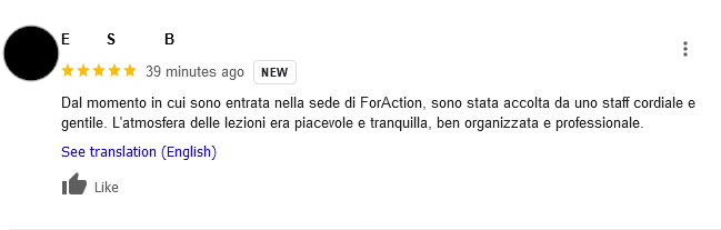 Recensione Google — segreteria